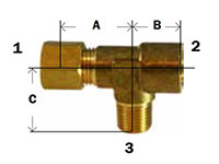Compression Forged Tee Diagram 2